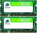 Corsair - Memorii So-DIMM Value Select DDR3, 2x1GB, 1066MHz