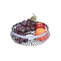 Cos metalic decorativ pentru fructe Kinghoff, diametru 25 cm