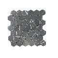 Mozaic Marmura Nero Marquina Hexagon Mata 31.2 x 30 cm