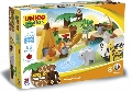 Set constructie cuburi Safari mari 55 piese - Unico