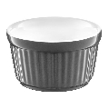 Vas ramekin, ceramica, 9 cm, 0.25L gri Ginger