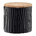 Container din Doldomita cu capac Bamboo 670 ml Tuvo Negru