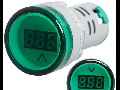 Lampa semnalizare cu Voltmetru digital inclus, Verde 230V