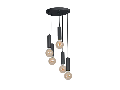 QUINN CANDELABRU 5xE27 NEGRU