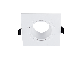 PLASTIC DOWNLIGHT SQUARE 93X93mm WHITE