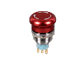 BUTTON WITH HEAD MUSHROOM TYPE EL-2211T 1NO+1NC IP65 RED