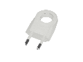 TWO PIN PLUG WITH EXTRACTION RING 6A WHITE