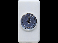 Intrerupator cap scara 1P 250V ac - 10AX - WITH KEY - 1 MODULE - SYSTEM WHITE