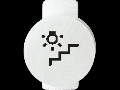 Lentila iluminata cu symbol - STAIR LIGHT - SYMBOL STAIR - SYSTEM WHITE