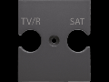 UNIVERSAL SUPPORT - COMBINED Priza OUTLET TV/R-SAT - BLACK - CHORUS