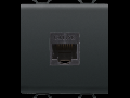 RJ45 Priza OUTLET - CATEGORY 5e - UTP - 2 MODULES - BLACK - CHORUS