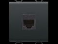 RJ45 Priza OUTLET - CATEGORY 6 - UTP - 2 MODULES - BLACK - CHORUS