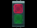 Lampa de semnalizare dubla - RED/GREEN - 1 MODULE - BLACK - CHORUS