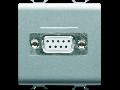 CONNECTOR FOR CONVENTIONAL NETWORKS - SUB-D 9 CONTACTS - CONNECTION WELD-IN - 2 MODULES - TITANIUM - CHORUS