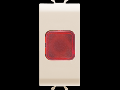 Lampa prezenta tensiune - RED - 1 MODULE - IVORY - CHORUS