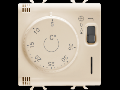 THERMOSTAT - 230V ac 50/60Hz - 2 MODULES - IVORY - CHORUS