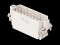 Contector industrial Tata - 66X16 - 16P + E 16A 250V / 4kV / 3 - CRIMP CONNECTION - GRI