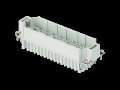 Conector Tata - 104X27 - 64P + E 10A 250V / 4kV / 3 - CRIMP CONNECTION - GRI