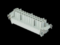 Insert pentru conector Mama - 104X27 - 10P + 2P (AUX) + E 16A 830V / 8kV / 3 - CRIMP CONNECTION - GRI