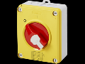 Selector rotativ - Emergenta - doza din material izolator - 16A 4P - blocabil RED KNOB - IP66/67/69