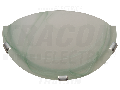 Aplica tavan din sticla, verde, UFO-F-Z 230V, 50Hz, E27, max.1×60W, D=300 mm, EEI=A++,A+,A,B,C,D,E