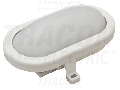 Corp ilum.LED cu grad de protectie,oval,carcasa mat.plastic LHLMO6NW 230 V, 50 Hz, 6 W, 420 lm, 4000 K, IP54,EEI=A