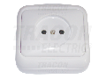 Priza pe tencuiala fara protectie (pentru tapet) TTK-13 16A/250VAC, IP20