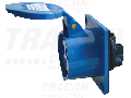 Priza industriala incorporabila, dreapta TICS-413 16A, 250V, 2P+E, 6h, IP44