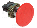 Buton de avarie tip ciuperca, cu zavorare, rosu, in carcasa NYG642P60T 1NC, 3A/400V AC, IP44, d=60mm