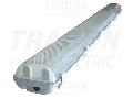 Lampi fluorescente industriale cu balast electronic TLFV-258E 230V, 50Hz, T8, G13, 2×58 W, IP65, ABS/PC, A2, EEI=A