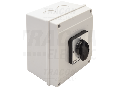Selector, 0-1-2, in carcasa TKB-259/3T65 400V, 50Hz, 25A, 2×3P, 7,5kW, 48×48mm, 90°, IP65