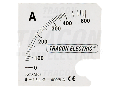 Cadran pentru aparatul de baza ACAM72-5 SCALE-AC72-125/5A 0 - 125 (250) A