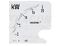 Cadran aparat W96-400V/4 SCALE-W96/4-600 0 - 600 kW