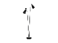 Lampa pardoseala SARDINARA negru, chrome 220-240V,50/60Hz