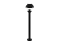 Lampa pardoseala VERLUCCA negru 220-240V,50/60Hz IP44