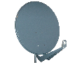 Antena satelit 100cm/95cm,Al,>40dB,sup.dubl.LNB incl.,antrac