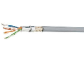 Cablu flexibil SF/UTP Cat.5 200MHz 4x2xAWG26 PVC gri