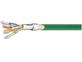 Cablu flexibil SF/UTP Cat.5 200MHz 4x2xAWG26 PVC verde