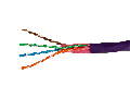 Cablu IBDN-LINE U/UTP 4x2xAWG23/1 Cat.6A 625MHz LS0H, Eca