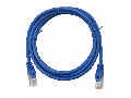 Patchcablu Cat.5 ecranat RJ45 albastru 3m