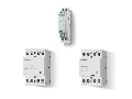 Contactor modular - 2 contacte, 25 A, Contactor modular, 25 A, Selector Auto-On-Off + indicator mecanic + LED, 230...240 V, C.A. (50/60Hz)/C.C., AgNi, 1 ND + 1 NI, Standard