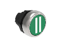 Push buton , diametru, WITH SYMBOL 22MM PLATINUM SERIES, FLUSH, II / GREEN
