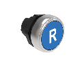 Push buton , diametru, WITH SYMBOL 22MM PLATINUM SERIES, FLUSH, R / BLUE