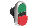 Buton dublu, diametru 22MM PLATINUM SERIES, 1 EXTENDED AND 1 FLUSH PUSH BUTTONS. BOTH diametru, GREEN -RED