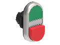 Buton dublu, diametru, WHITE INDICATOR Ø22MM PLATINUM SERIES, 1 EXTENDED AND 1 FLUSH PUSH BUTTONS. BOTH diametru, GREEN -RED