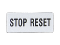 Eticheta cu text pentru LPX AU100 LEGEND HOLDER, STOP RESET
