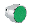 PUSH-PUSH BUTTON ACTUATOR, 22MM 8LM METAL SERIES, FLUSH, GREEN