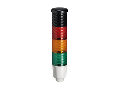 STEADY LIGHT MODULE. 45MM. BUILT-IN LED CIRCUIT. GREEN, ORANGE, RosuWITH CONTINUOUS OR PULSED SOUND, 24VDC