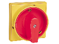 48X48MM YELLOW/Rosu0-1 PADLOCKABLE HANDLE FOR 2-Pozitii GX16 - GX20 - GN12 - GN20 - GN25