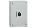 THREE-POLE LINE CHANGEOVER SWITCHES I-0-II IN IEC/EN IP65 METAL ENCLOSURE, 80A